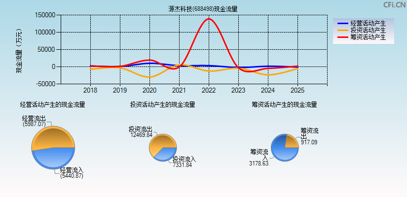 源杰科技(688498)现金流量表图
