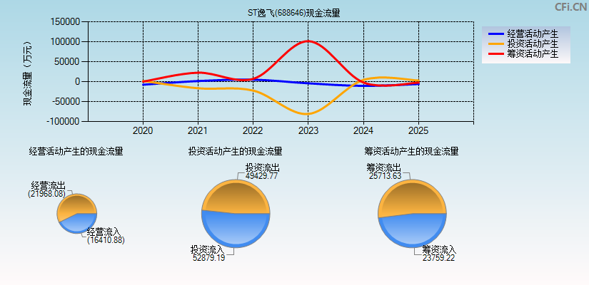 ST逸飞(688646)现金流量表图