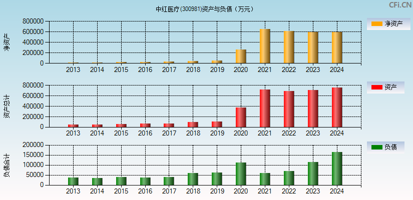 中红医疗(300981)资产负债表图