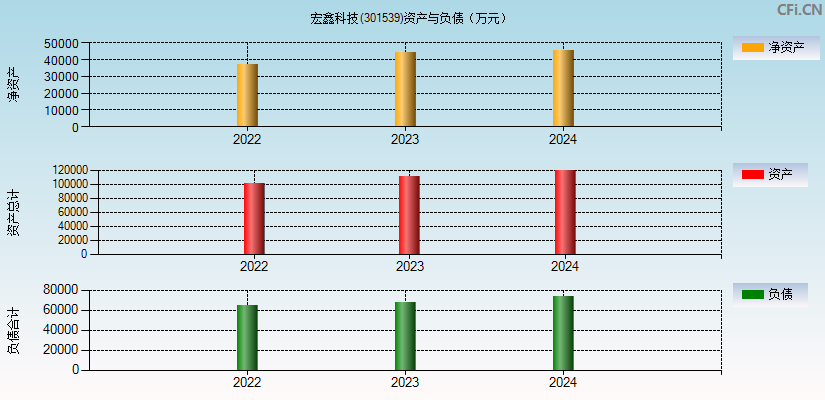 宏鑫科技(301539)资产负债表图