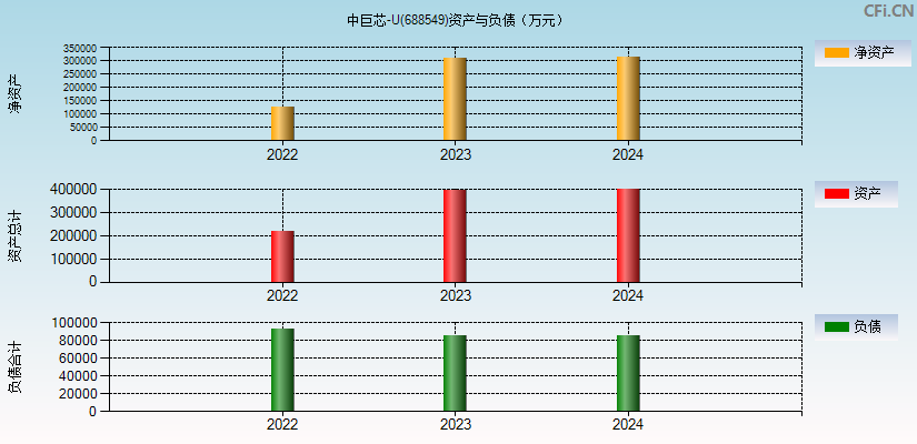 中巨芯-U(688549)资产负债表图