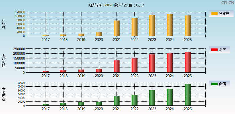 阳光诺和(688621)资产负债表图