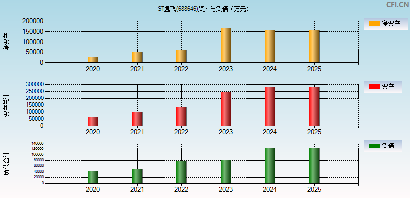 ST逸飞(688646)资产负债表图
