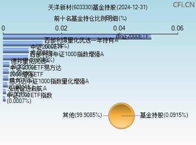 603330基金持仓图